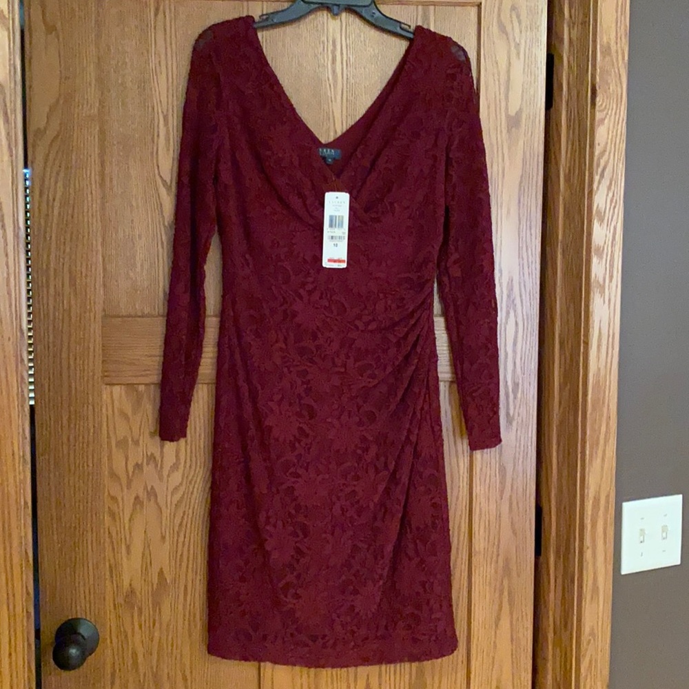 NWT Ralph Lauren lace dress.